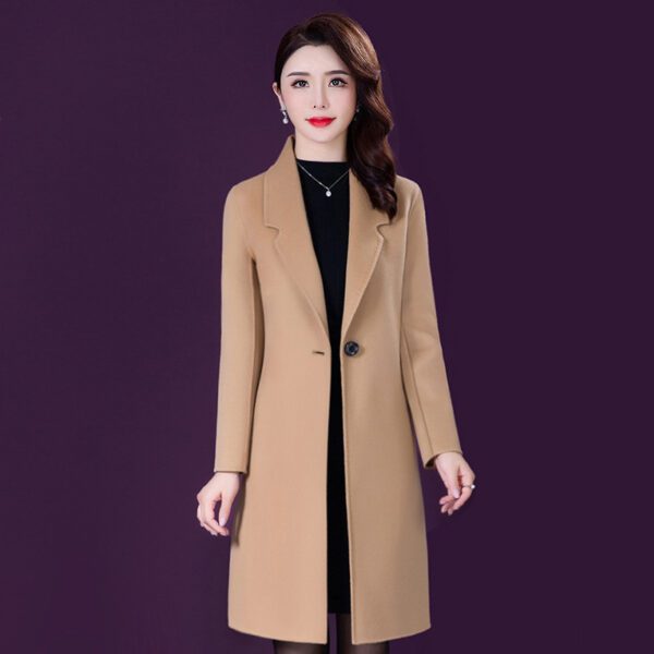 the feminine woolen coat