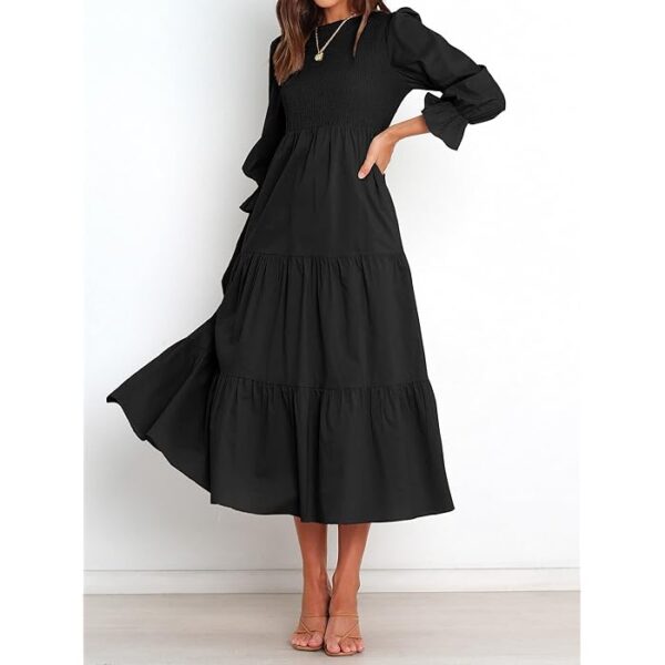 women’s casual long-sleeved dress