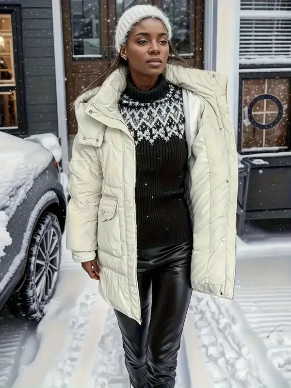Hooded Winter Casual Jacket Women's Wear