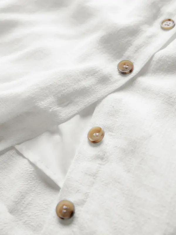 Darling Linen Plain Mini Dress - Image 4
