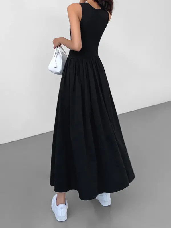 Leisure Crew Neck Long Dress - Image 2