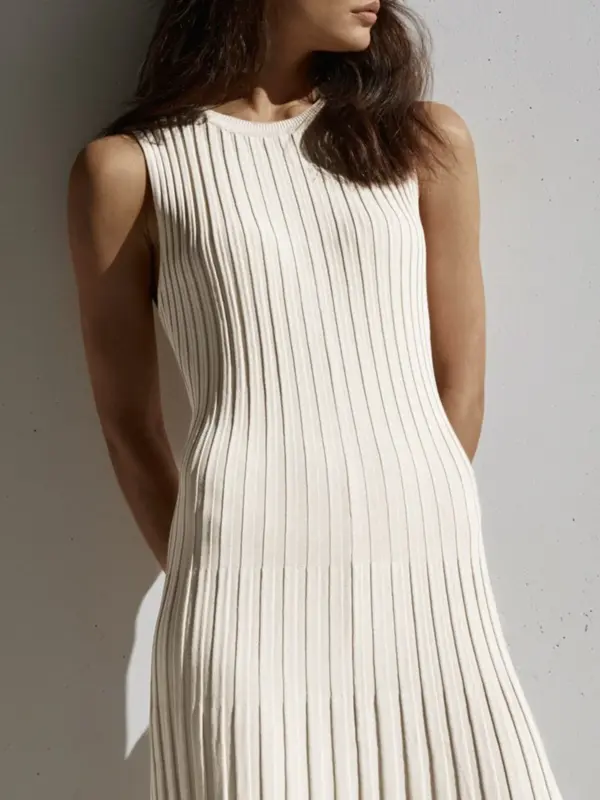 Camille Knit Pleat Maxi Dress - Image 2