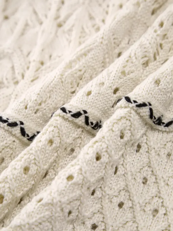 Paros Crochet Eyelet See Through Midi Dress - Image 3