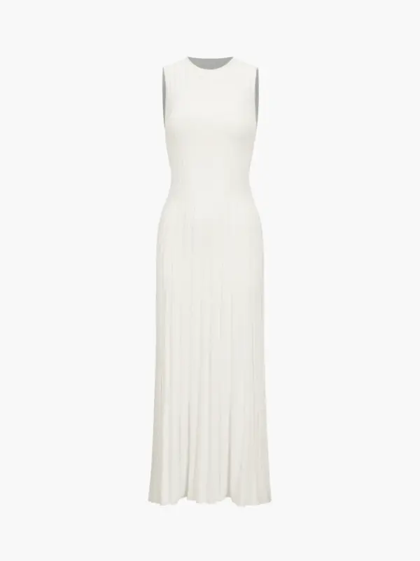 Camille Knit Pleat Maxi Dress - Image 4