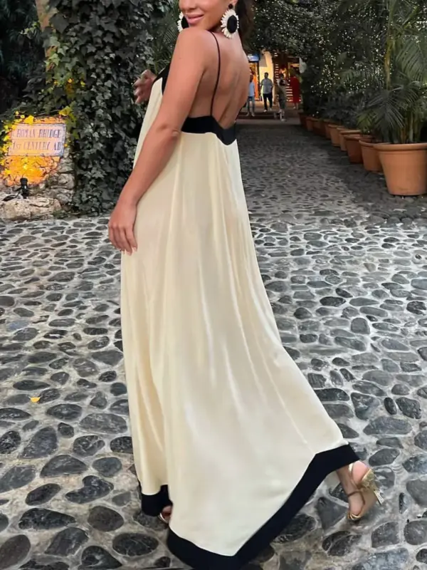 Sicily Old Money Aesthetics Slip Long Dress - Image 5