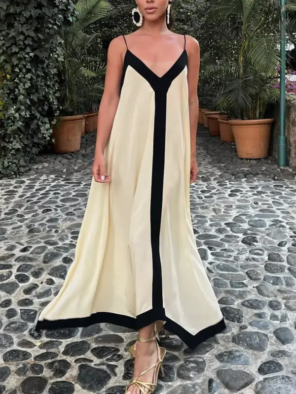 Sicily Old Money Aesthetics Slip Long Dress - Image 4