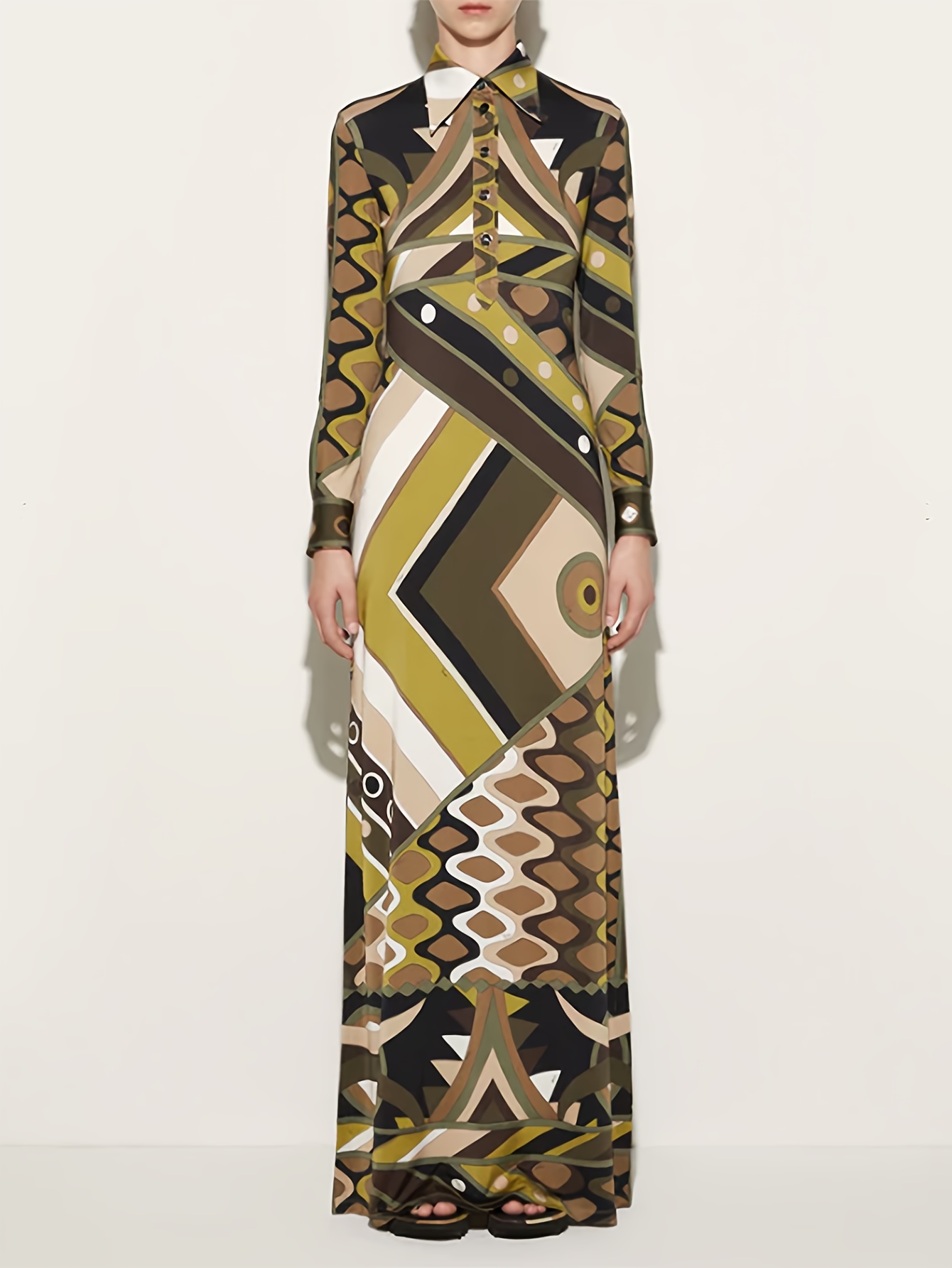 New Style Print Long Sleeve Ribbed Holiday Style Dress