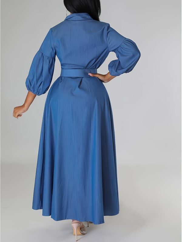 Women's vintage-inspired denim dresses - Image 2